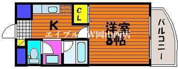 アミスター大供の物件間取画像